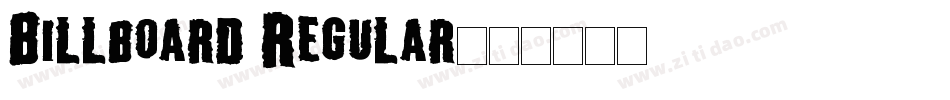 Billboard Regular字体转换